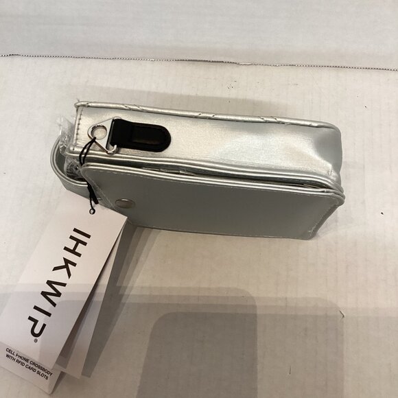 IHKWIP Call-Me-Later Cell Phone Crossbody with RFID Card Slots Silver A629776 - Picture 10 of 13